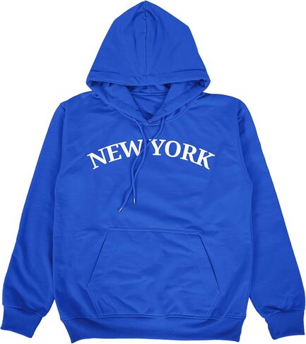 New York Hoodie – Unisex Pullover Sweatshirt, NYC Graphic Print, Casual Streetwear, Oversized Fleece Hoodie, Cotton Blend in Saudi Arabia