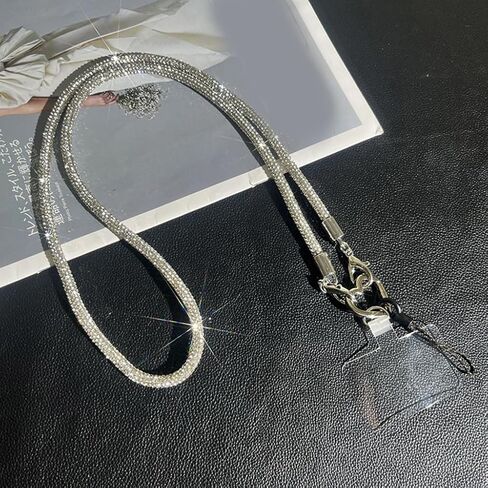 أحجار الراين Crossbody الهاتف الحبل قابل للتعديل طول سلسلة الهاتف المحمول الملونة كريستال المفاتيح التبعي للاستخدام اليومي in Saudi Arabia