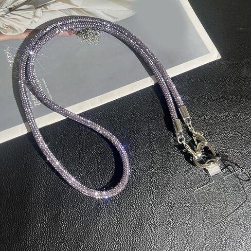 أحجار الراين Crossbody الهاتف الحبل قابل للتعديل طول سلسلة الهاتف المحمول الملونة كريستال المفاتيح التبعي للاستخدام اليومي in Saudi Arabia