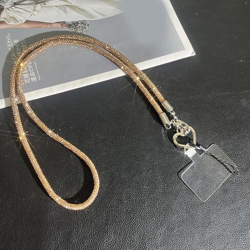 أحجار الراين Crossbody الهاتف الحبل قابل للتعديل طول سلسلة الهاتف المحمول الملونة كريستال المفاتيح التبعي للاستخدام اليومي in Saudi Arabia