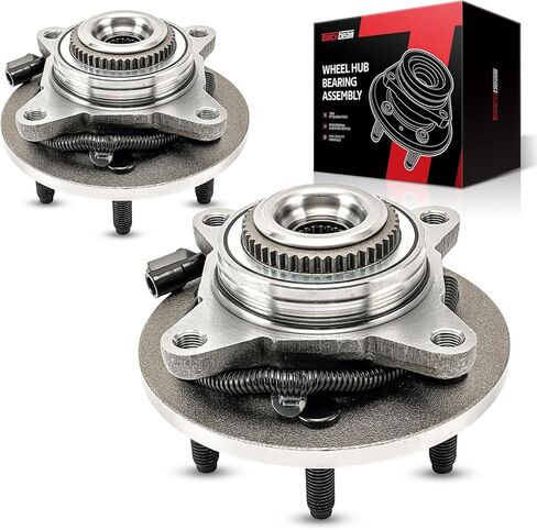 Torchbeam 515079 Pair 4WD Front Wheel Hub and Bearings for 2004-2008 Ford F-150, 2006-2008 Lincoln Mark LT, 6 Lugs w/ABS Wheel Hub Assembly in Saudi Arabia