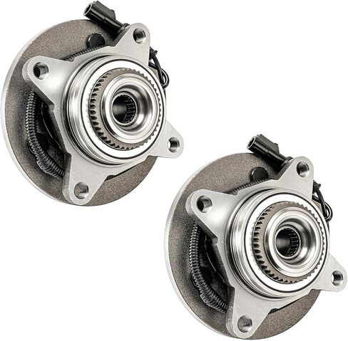 Torchbeam 515079 Pair 4WD Front Wheel Hub and Bearings for 2004-2008 Ford F-150, 2006-2008 Lincoln Mark LT, 6 Lugs w/ABS Wheel Hub Assembly in Saudi Arabia