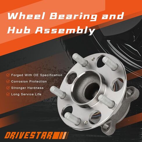 DRIVESTAR 512544 محور العجلة الخلفي الأيسر/الأيمن ومجموعة المحمل لـ Acura RLX 2016-2014، TLX 2017-2015؛ هوندا أكورد 2016-2013، بدون ABS (زوج) in Saudi Arabia