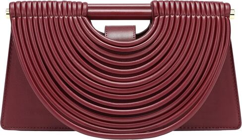 Trendy Evening Clutch Purses Women Woven Pu Leather Bag Top Handle Evening Handbag Elegant Shoulder Purse Crossbody Satchel in Kuwait