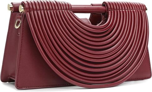 Trendy Evening Clutch Purses Women Woven Pu Leather Bag Top Handle Evening Handbag Elegant Shoulder Purse Crossbody Satchel in Kuwait