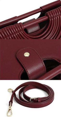 Trendy Evening Clutch Purses Women Woven Pu Leather Bag Top Handle Evening Handbag Elegant Shoulder Purse Crossbody Satchel in Kuwait