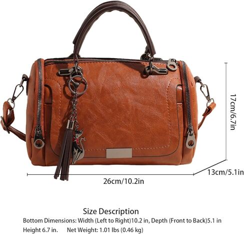 محفظة نسائية صغيرة، حقيبة يد من جلد البولي يوريثان بمقبض علوي مع حزام حول الجسم، حقيبة كتف عصرية مع شرابة in Kuwait