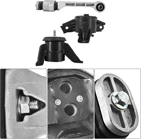 A71204 A71200 A71201 3Pcs Engine Motor Mount and Transmission Mount Set Compatible with Kia Sedona 3.3L V6 2015-2021 21950-A9001 21810-A9000 21830-A9001 in Kuwait