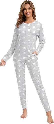 Christmas Pajamas Womens 2 Peice Pjs Sets for Women Two Piece Outfits Jogging Tracksuit Sets Black S in Kuwait