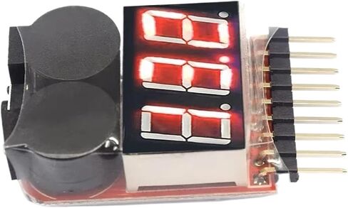 1-8S يبو/ليثيوم أيون/Fe هليكوبتر طائرة قارب الخ بطارية الجهد 2 IN1 تستر الجهد المنخفض صفارة إنذار in Saudi Arabia