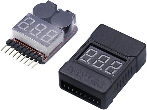 جهاز عرض جهد البطارية صفارة إنذار منخفضة XB100 1-8S جهاز اختبار بطارية ليبو (BX100) in Saudi Arabia