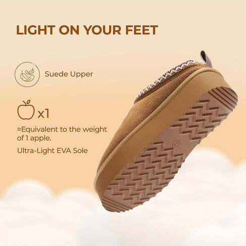 DREAM PAIRS Women's Slippers Genuine Suede Platform Boots Snow Winter Short Ankle Boot Anti-Slip Slip on Slippers For Outdoor Indoor House in Saudi Arabia
