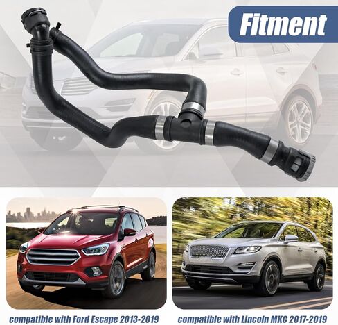 HVAC Heater Hose Compatible with Ford Escape 2013-2019 Replaces CV6Z18472T Rubber Black Engine Water Heater Hose in Saudi Arabia