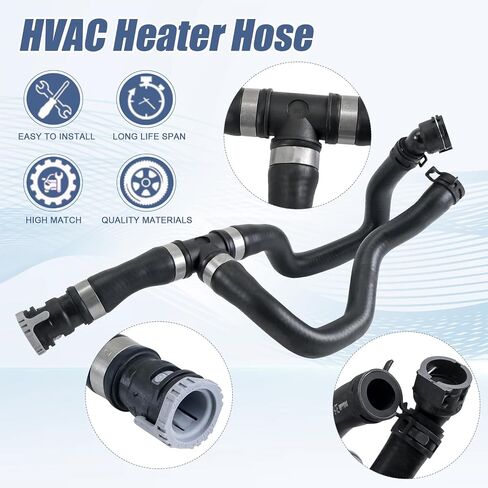 HVAC Heater Hose Compatible with Ford Escape 2013-2019 Replaces CV6Z18472T Rubber Black Engine Water Heater Hose in Saudi Arabia