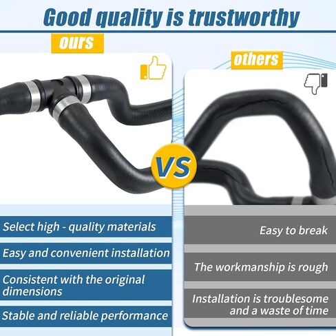 HVAC Heater Hose Compatible with Ford Escape 2013-2019 Replaces CV6Z18472T Rubber Black Engine Water Heater Hose in Saudi Arabia