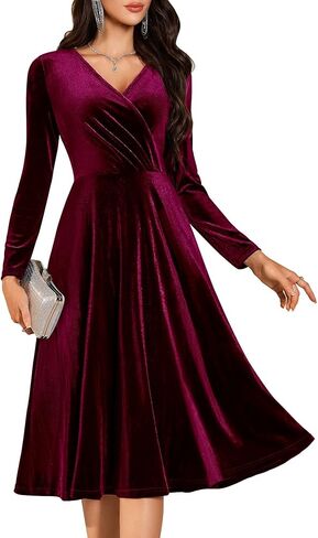 فستان رسمي لحفلات الكوكتيل من BeryLove بأكمام طويلة وفساتين زفاف شتوية in Kuwait