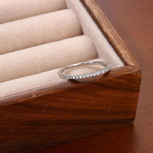 Classic Cubic Zirconia Stackable Wedding Bands Simulated Diamond cz Promise Ring for Women Jewelry Gifts in Saudi Arabia