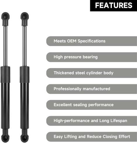Premium 2PCS Front Hood Lift Supports Struts Gas Shocks for Volvo S60 2001-2009 / S80 1999-2006 / V70 1999-2007 | Replaces 8196382 SG406031 SG415004 in Saudi Arabia