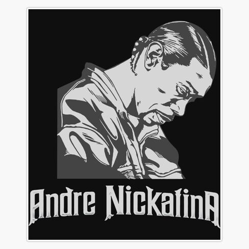 Andre Nickatina men retro Window Water Bottle Bumper Sticker Decal 5" in Saudi Arabia