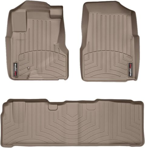 WeatherTech Custom Fit FloorLiners for Honda CR-V - 1st & 2nd Row (443571-440202), Black in Saudi Arabia