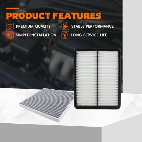 Engine Air Filter and Cabin Air Filter Replacement Compatible with Hyundai Santa Fe 2013-2018 Santa Fe XL 2013-2017, Replace 28113-2W100, 3SF79-AQ000 in Saudi Arabia