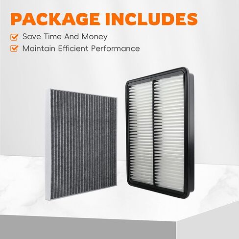 Engine Air Filter and Cabin Air Filter Replacement Compatible with Hyundai Santa Fe 2013-2018 Santa Fe XL 2013-2017, Replace 28113-2W100, 3SF79-AQ000 in Saudi Arabia