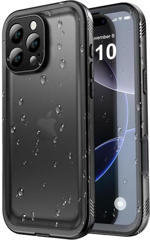 SPORTLINK Waterproof Case for iPhone 16, Shockproof Dustproof Full Body Sealed Heavy Duty Protective, Built-in Screen Protector Rugged Cover for iPhone 16 6.1" Frosted Clear in Kuwait