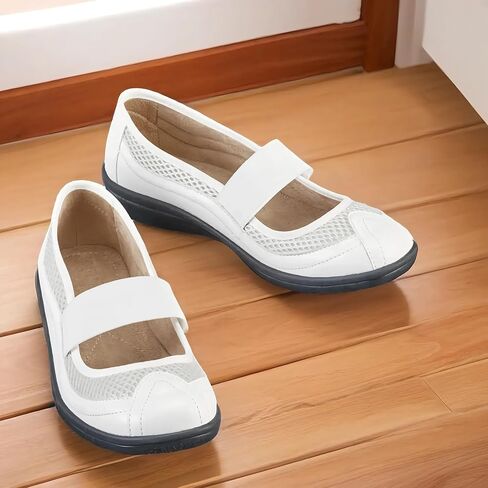 Collections Etc Slip-On Microsuede Mary Jane Shoes in Saudi Arabia