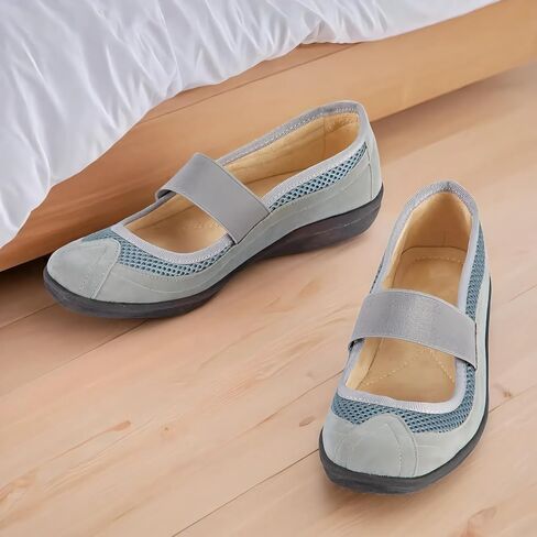 Collections Etc Slip-On Microsuede Mary Jane Shoes in Saudi Arabia