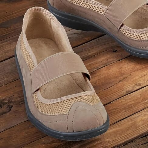 Collections Etc Slip-On Microsuede Mary Jane Shoes in Saudi Arabia