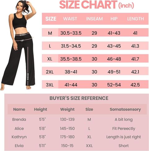 Women's High Waist Pocket Wide Leg Trousers - Comfortable, Loose, Casual for Work, Travel, Workout. in Saudi Arabia