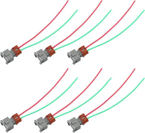 Michigan Motorsports EV1 Fuel Injector Connector Pigtail Harness | Fits 90-94 Nissan 300ZX TT/NA Z32 VG30 QTY 6 in Saudi Arabia