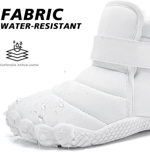 Children's Winter Warm Barefoot Shoes, Warm Non-Slip Wide-Toe Shoes, Flocking Lining, high-top Snow Boots in Kuwait