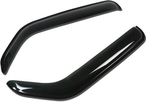 DNA Motoring WVS-223 Dark Smoke Vent Window Visor Deflector Rain/Sun Guard (2pcs), 1 Pack in Saudi Arabia