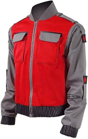 Men Costume Cosplay Adult Jacket Zipper Coat Back Future Halloween Outfits in Saudi Arabia