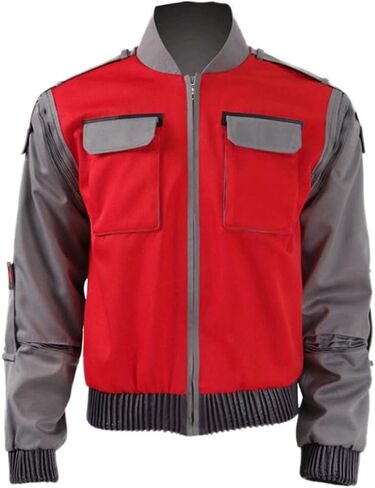 Men Costume Cosplay Adult Jacket Zipper Coat Back Future Halloween Outfits in Saudi Arabia
