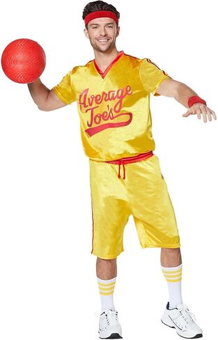 Spirit Halloween Dodgeball Adult Average Joe's Costume, Officially Licensed in Saudi Arabia