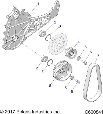 Polaris Snowmobile Performance Quick Drive Belt, for Specific Models, Runs at Optimal RPMs, No Clutch Recalibration, Replace Every 1,000 Miles - Part 2206046 in Saudi Arabia
