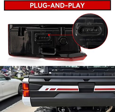 PSLER Taillights for Ranger XP 1000 Crew XP 1000 Ranger 1000 Crew 1000 2018-2024, Rear Brake Stop Lamp Taillights for Ranger 1000 Replace for OEM #2413766 and for OEM #2413767 in Saudi Arabia