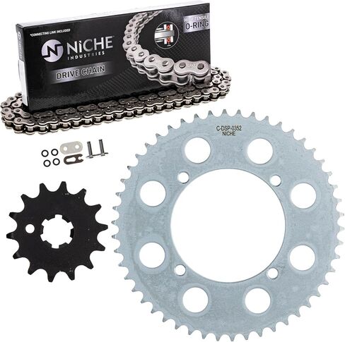 NICHE Drive Sprocket Chain Combo for Kawasaki KX80 KX85 Front 14 Rear 50 Tooth 420 O-Ring 120 Links in Saudi Arabia