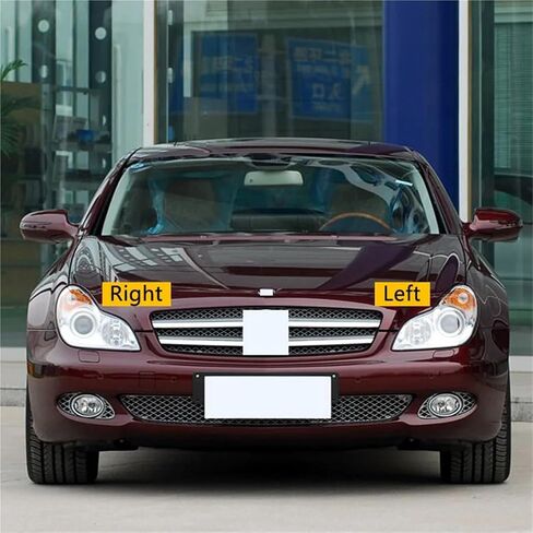 المصباح قذيفة غطاء مصباح غطاء للعدسات الشفافة غطاء المصباح متوافق مع بنز CLS W219 2006 2007 2008 2009 (يسار) in Saudi Arabia
