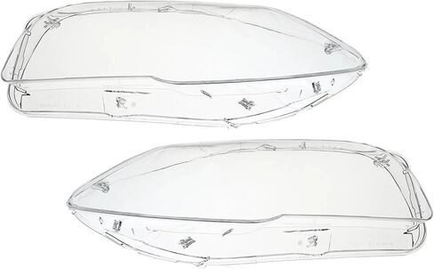 سيارة الجبهة عدسة المصباح الأمامي غطاء متوافق ل BMW 5-Series F10 F18 520 523 525 535 530 2010-2017 1 زوج كشافات غطاء واضح قذيفة in Saudi Arabia