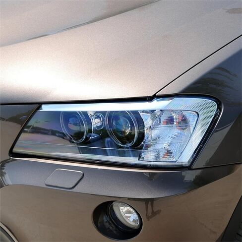 متوافق مع BMW X3 X4 F25 F26 2011 2012 2013 مصابيح أمامية زجاجية للمصابيح الأمامية للسيارة غطاء عاكس الضوء الشفاف غطاء المصباح الأمامي (يمين) in Saudi Arabia