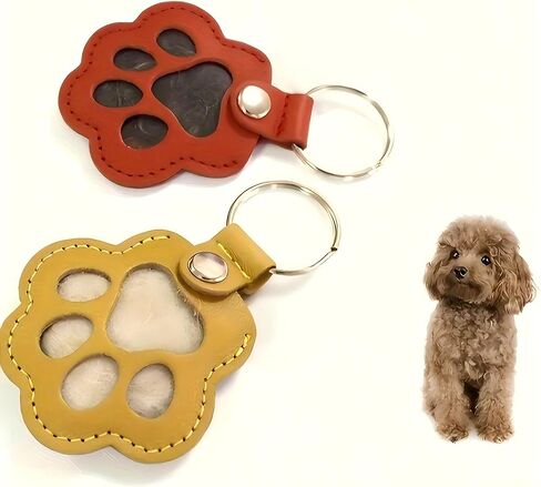 Pet Keychain - Clear Dog Paw Cat Paw Key Ring Holder - Personalized Memorial Gift for Dog Cat Lovers in Saudi Arabia