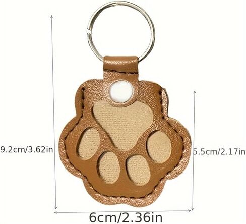 Pet Keychain - Clear Dog Paw Cat Paw Key Ring Holder - Personalized Memorial Gift for Dog Cat Lovers in Saudi Arabia