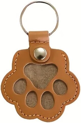 Pet Keychain - Clear Dog Paw Cat Paw Key Ring Holder - Personalized Memorial Gift for Dog Cat Lovers in Saudi Arabia