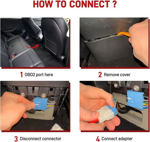 TCAN003 Splitter Diagnostic Cable for Tesla Model 3, Y, S, X, OBD2 Connector Work Scanner MaxiSys Ultra Elite II PRO MS909,20 Pin + 12 Pin to 16 Pin OBDII Adapter in Kuwait