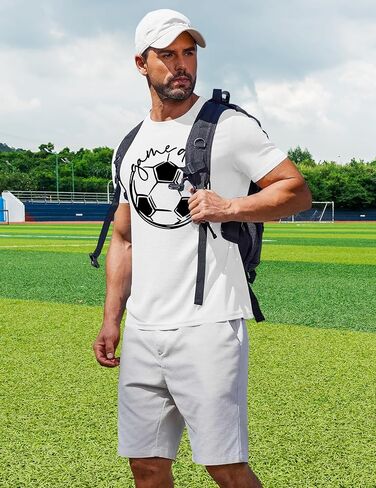 Game Day Shirt for Men: Funny Soccer Season Shirts Soccer Dad Tee Match Day Vibes Short Sleeve Tops in Kuwait