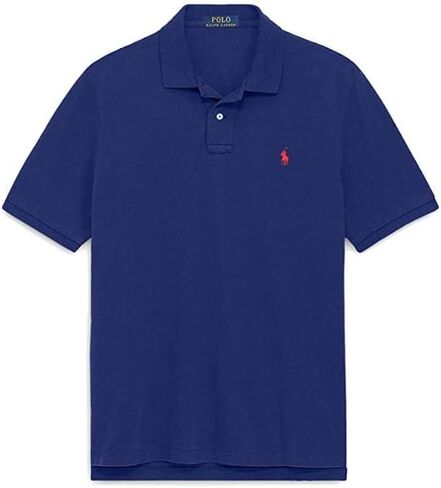 POLO RALPH LAUREN Mens Custom Slim Fit Soft Interlock Cotton Three Button Polo Shirt, in Saudi Arabia