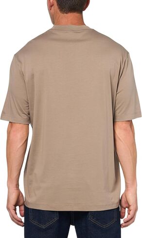 Armani Exchange Men's Small Logo by Neckline Regular Fit Mercerized Cotton Tee in Saudi Arabia